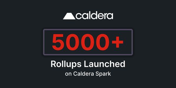 Caldera Spark Retrospective: 5000 rollups launched